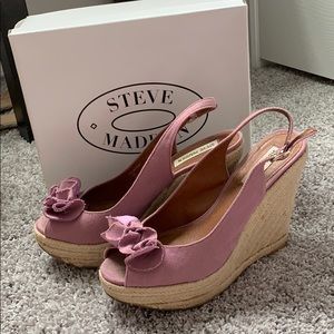 Pink Steve Madden platform heels